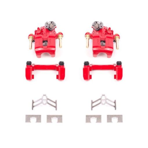 Picture of Power Stop 92 - 01 Honda Prelude Rear Red Calipers wBrackets - Pair