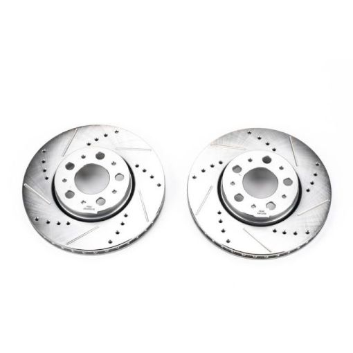 Picture of Power Stop 01 - 07 Volvo S60 Front Evolution Drilled Slotted Rotors - Pair