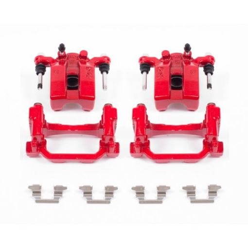 Picture of Power Stop 07 - 08 Infiniti G35 Rear Red Calipers wBrackets - Pair