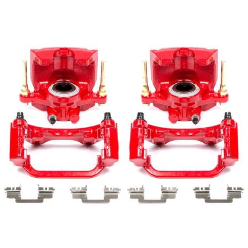 Picture of Power Stop 07 - 16 Cadillac Escalade Rear Red Calipers wBrackets - Pair