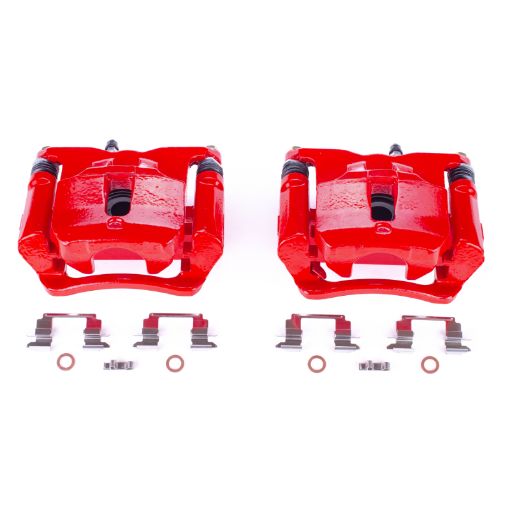 Picture of Power Stop 15 - 17 Chevrolet Colorado Rear Red Calipers wBrackets - Pair