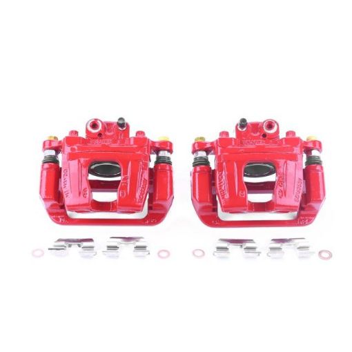 Picture of Power Stop 17 - 18 Genesis G80 Rear Red Calipers wBrackets - Pair