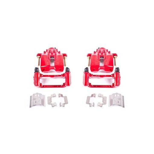 Picture of Power Stop 04 - 05 Cadillac XLR Rear Red Calipers wBrackets - Pair