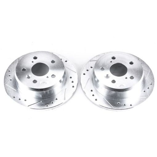 Picture of Power Stop 02 - 03 Lexus ES300 Rear Evolution Drilled Slotted Rotors - Pair