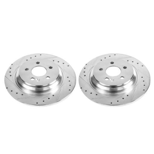 Picture of Power Stop 00 - 03 Mercedes - Benz ML55 AMG Rear Evolution Drilled Slotted Rotors - Pair