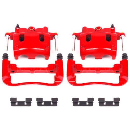 Picture of Power Stop 04 - 06 Infiniti QX56 Front Red Calipers wBrackets - Pair