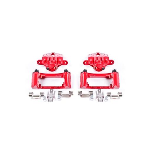 Picture of Power Stop 98 - 02 Chevrolet Camaro Rear Red Calipers wBrackets - Pair