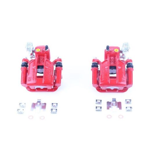 Picture of Power Stop 94 - 01 Ford Mustang Rear Red Calipers wBrackets - Pair