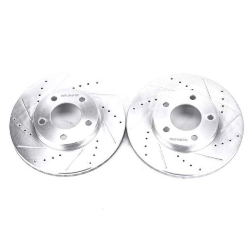 Picture of Power Stop 01 - 07 Ford Escape Front Evolution Drilled Slotted Rotors - Pair