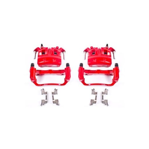 Picture of Power Stop 05 - 18 Nissan Frontier Front Red Calipers wBrackets - Pair
