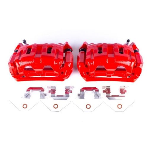 Picture of Power Stop 11 - 17 Honda Odyssey Front Red Calipers wBrackets - Pair