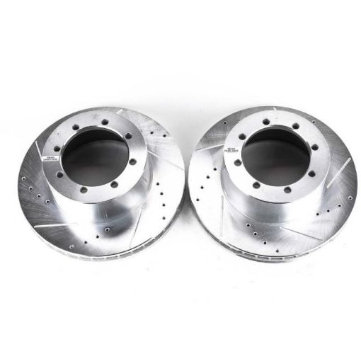 Picture of Power Stop 00 - 02 Ford E - 450 Super Duty Rear Evolution Drilled Slotted Rotors - Pair