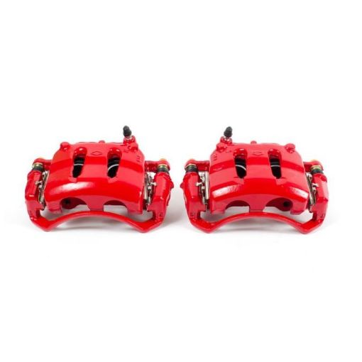 Picture of Power Stop 93 - 94 Nissan D21 Front Red Calipers wBrackets - Pair