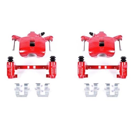 Picture of Power Stop 08 - 09 Buick Allure Rear Red Calipers wBrackets - Pair