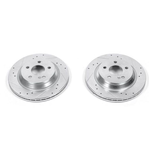 Picture of Power Stop 99 - 03 Mercedes - Benz CL500 Rear Evolution Drilled Slotted Rotors - Pair