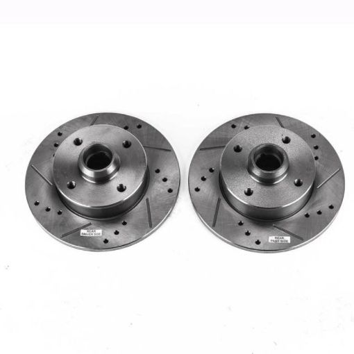 Picture of Power Stop 99 - 02 Volkswagen Cabrio Rear Evolution Drilled Slotted Rotors - Pair