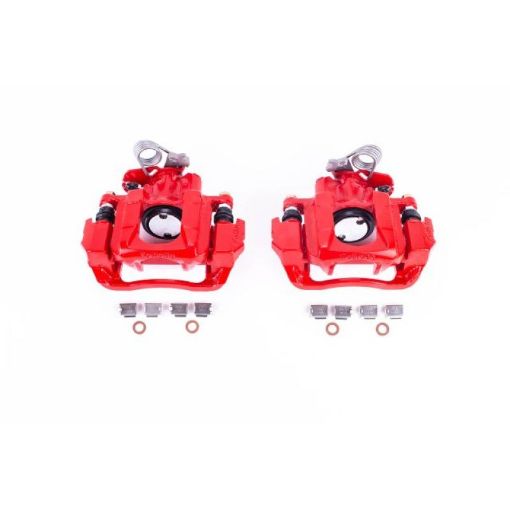 Picture of Power Stop 2009 Ford Flex Rear Red Calipers wBrackets - Pair