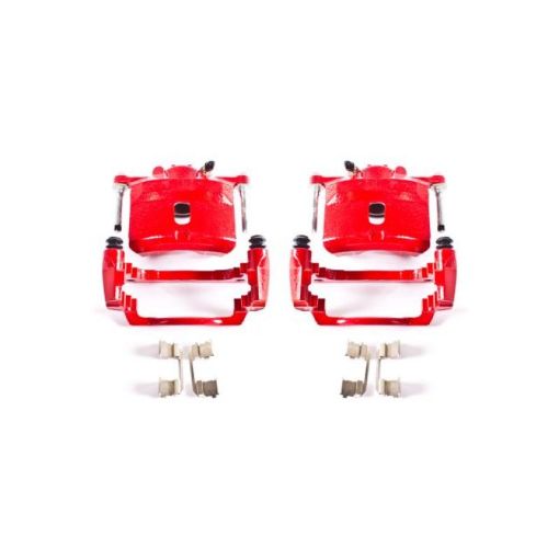 Picture of Power Stop 01 - 05 Acura EL Front Red Calipers wBrackets - Pair