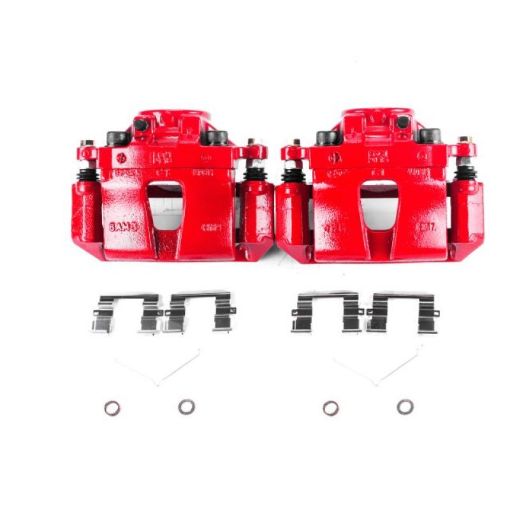 Picture of Power Stop 15 - 18 Hyundai Sonata Front Red Calipers wBrackets - Pair