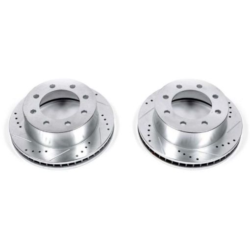 Picture of Power Stop 00 - 02 Dodge Ram 2500 Front Evolution Drilled Slotted Rotors - Pair