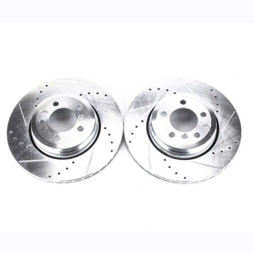 Picture of Power Stop 02 - 05 BMW 745i Rear Evolution Drilled Slotted Rotors - Pair