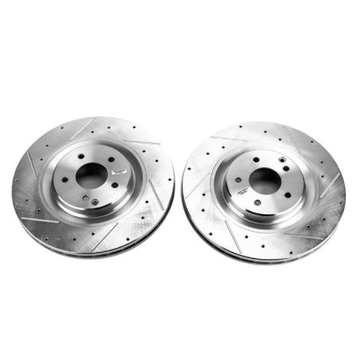 Picture of Power Stop 02 - 04 Mercedes - Benz C32 AMG Front Evolution Drilled Slotted Rotors - Pair