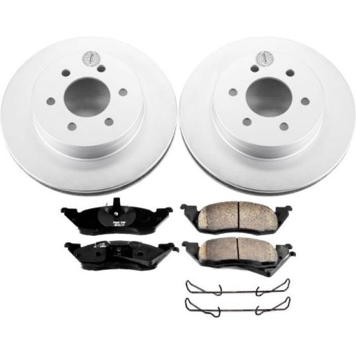 Picture of Power Stop 97 - 98 Dodge Dakota Front Z17 Evolution Geomet Coated Brake Kit