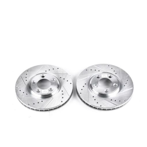 Picture of Power Stop 02 - 05 Ford Thunderbird Front Evolution Drilled Slotted Rotors - Pair