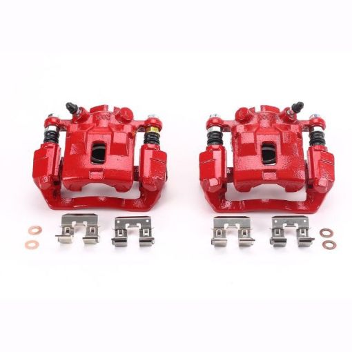 Picture of Power Stop 2005 Subaru Legacy Rear Red Calipers wBrackets - Pair