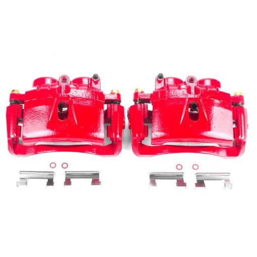 Picture of Power Stop 03 - 19 Chevrolet Express 3500 Front Red Calipers wBrackets - Pair