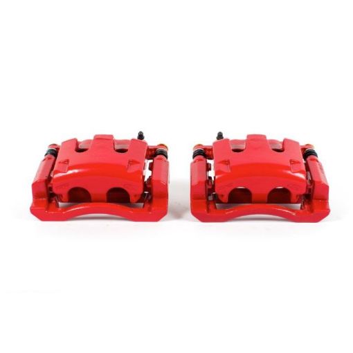 Picture of Power Stop 05 - 12 Ford F - 350 Super Duty Rear Red Calipers wBrackets - Pair