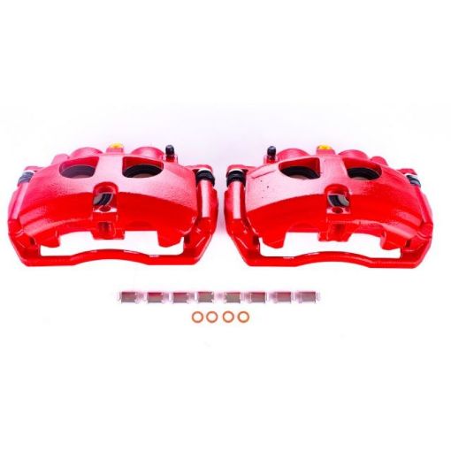Picture of Power Stop 09 - 10 Dodge Ram 3500 Rear Red Calipers wBrackets - Pair
