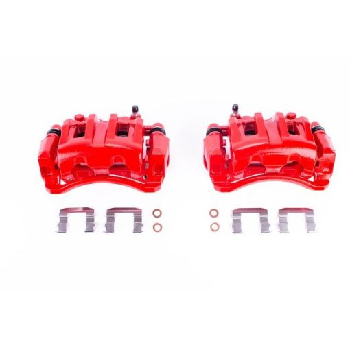 Picture of Power Stop 07 - 12 Hyundai Veracruz Front Red Calipers wBrackets - Pair
