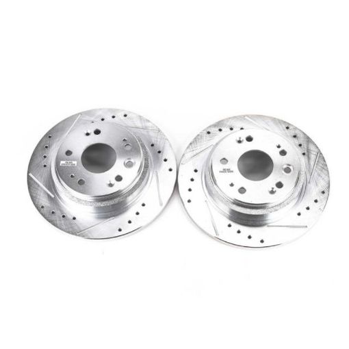 Picture of Power Stop 02 - 04 Acura RL Rear Evolution Drilled Slotted Rotors - Pair