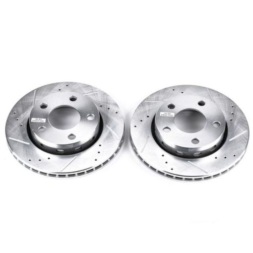 Picture of Power Stop 00 - 02 Audi S4 Rear Evolution Drilled Slotted Rotors - Pair