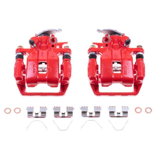 Picture of Power Stop 13 - 17 Honda Accord Rear Red Calipers wBrackets - Pair