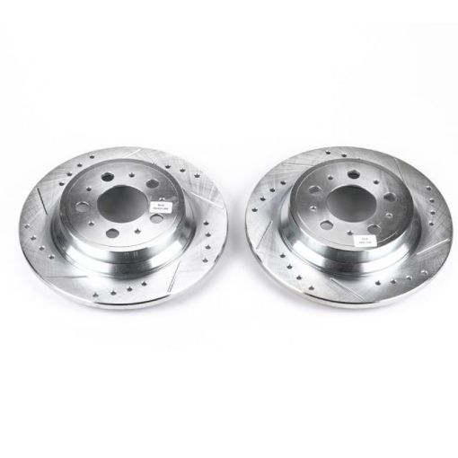 Picture of Power Stop 01 - 09 Volvo S60 Rear Evolution Drilled Slotted Rotors - Pair