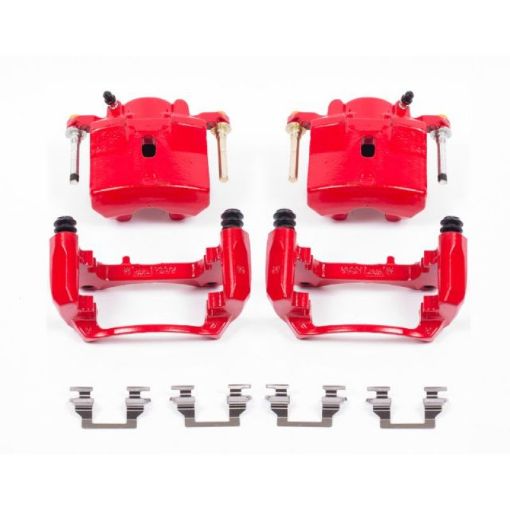 Picture of Power Stop 06 - 12 Chevrolet Malibu Front Red Calipers wBrackets - Pair
