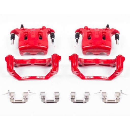 Picture of Power Stop 08 - 12 Infiniti EX35 Front Red Calipers wBrackets - Pair