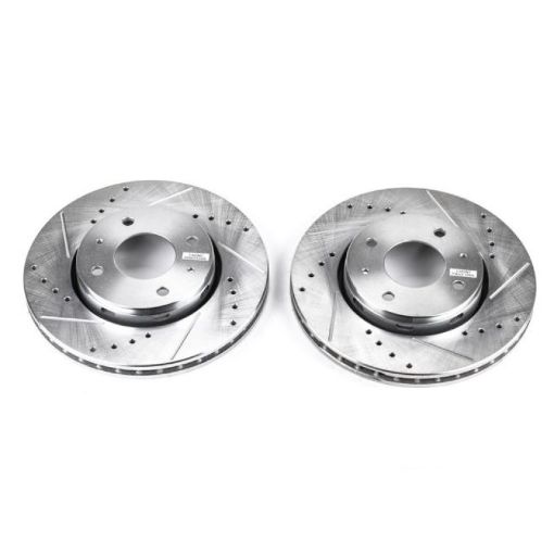 Picture of Power Stop 00 - 04 Volvo S40 Front Evolution Drilled Slotted Rotors - Pair