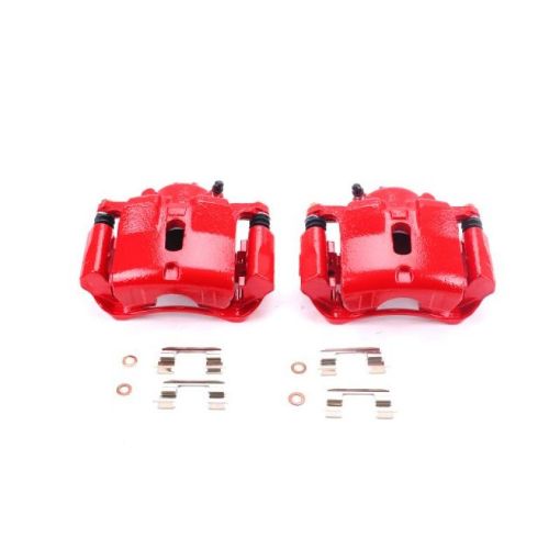 Picture of Power Stop 03 - 08 Honda Pilot Front Red Calipers wBrackets - Pair