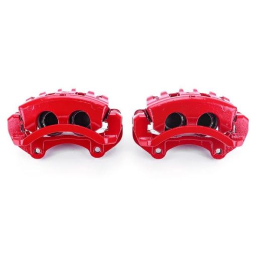 Picture of Power Stop 08 - 14 Cadillac CTS Front Red Calipers wBrackets - Pair