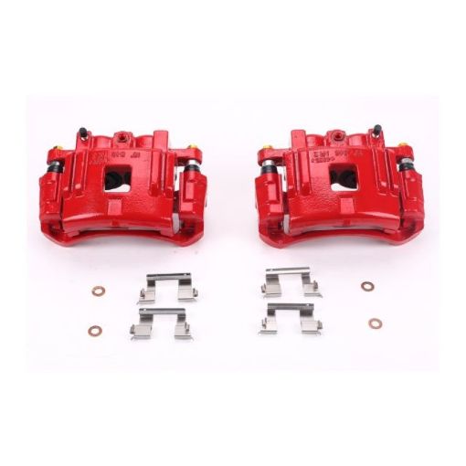 Picture of Power Stop 04 - 08 Chevrolet Colorado Front Red Calipers wBrackets - Pair