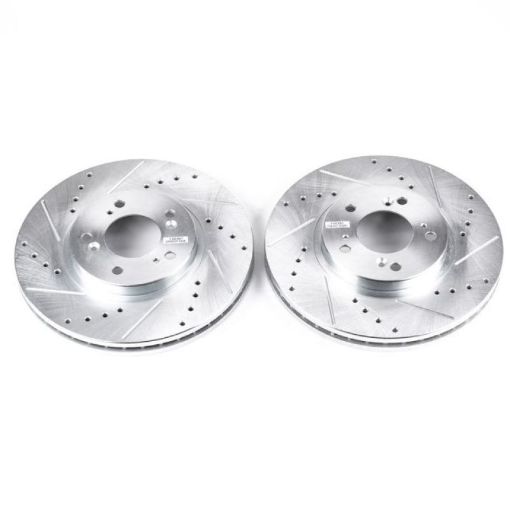 Picture of Power Stop 99 - 04 Acura RL Front Evolution Drilled Slotted Rotors - Pair