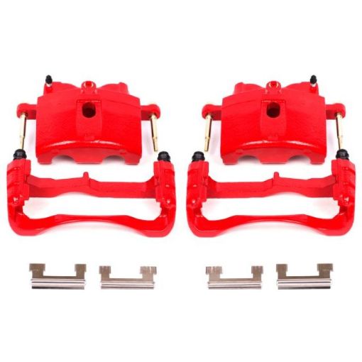 Picture of Power Stop 00 - 04 Cadillac DeVille Front Red Calipers wBrackets - Pair