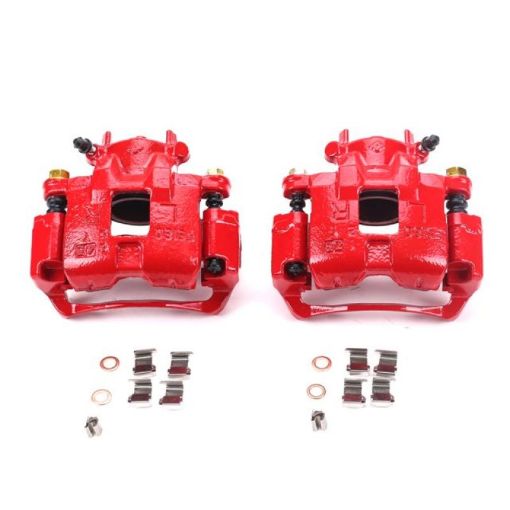 Picture of Power Stop 02 - 07 Mitsubishi Lancer Front Red Calipers wBrackets - Pair
