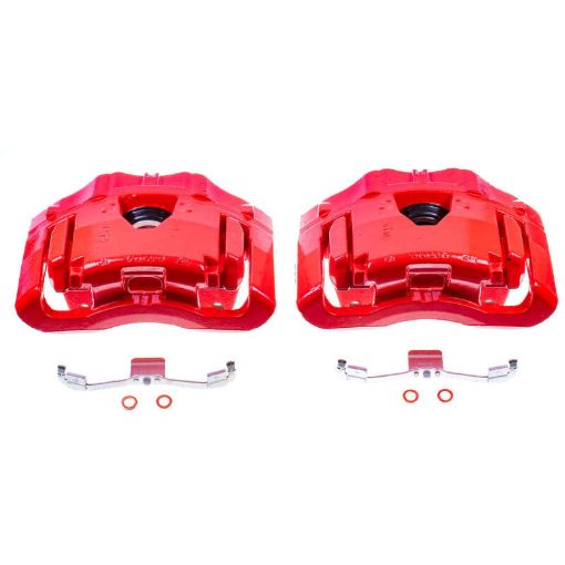 Picture of Power Stop 03 - 14 Volvo XC90 Front Red Calipers wBrackets - Pair