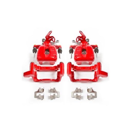 Picture of Power Stop 08 - 09 Audi A3 Rear Red Calipers wBrackets - Pair