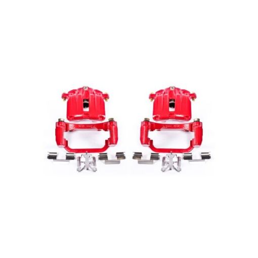 Picture of Power Stop 04 - 05 Cadillac DeVille Rear Red Calipers wBrackets - Pair