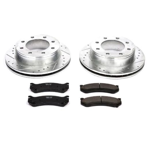 Picture of Power Stop 01 - 03 Chevrolet Silverado 1500 HD Rear Z23 Evolution Sport Brake Kit
